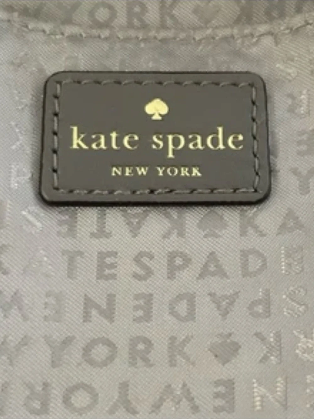 Kate Spade New York Gray Suede Leather Crossbody Saddle Bag Tassel Hardware Gold